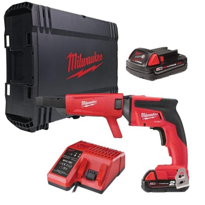 Milwaukee M18FSGC-202X FUEL Drywall Screw Gun (2x2Ah)