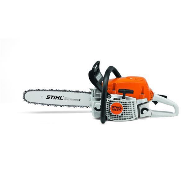Stihl chainsaw on a white background