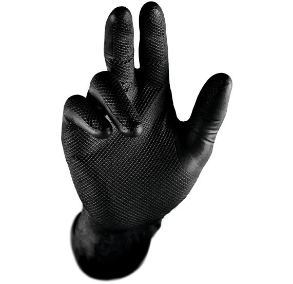 Gripster Skins Black Gloves (Size 9)