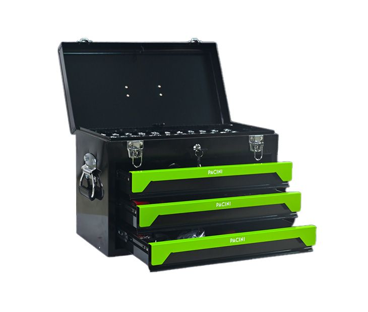 Pacini 3 Drawer Tool Chest with Full Tool Set