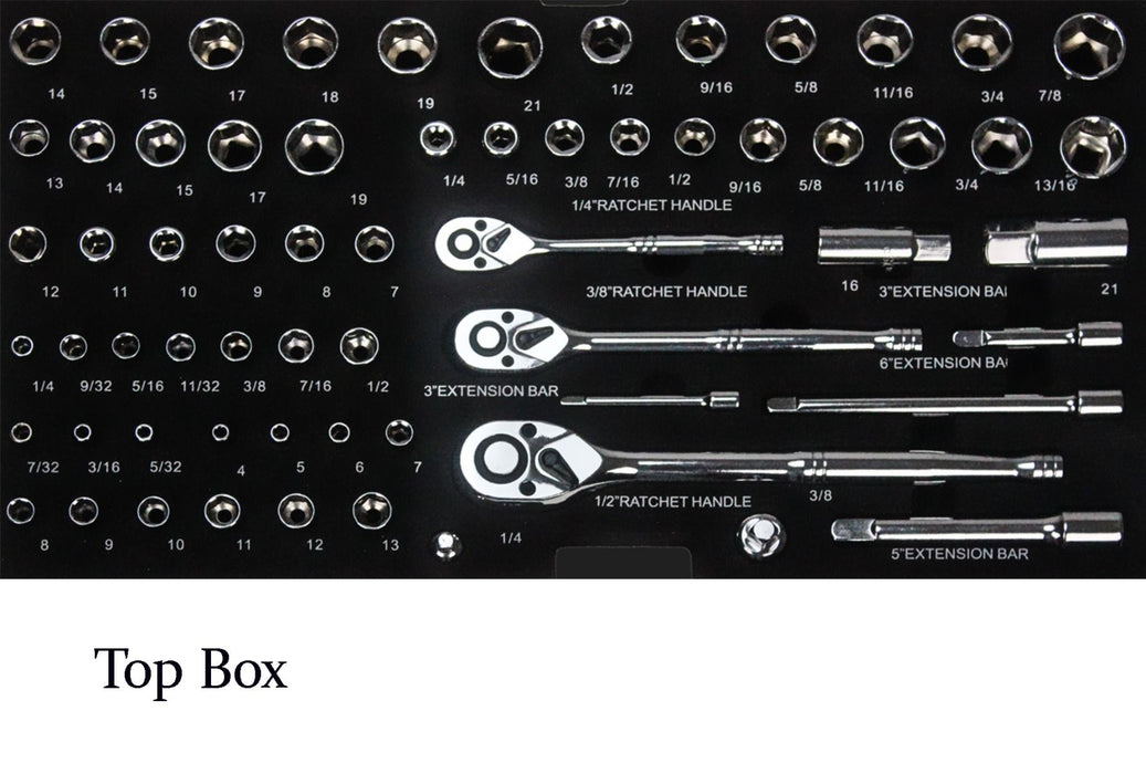 Pacini 3 Drawer Tool Chest with Full Tool Set