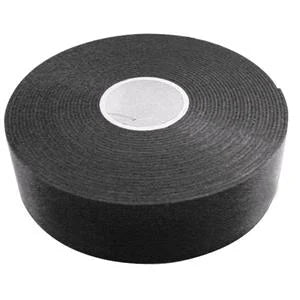 roll of black double sided tape on a white background