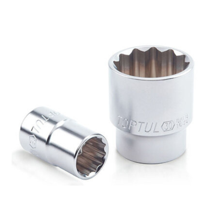 toptul 1/2" socket satin 