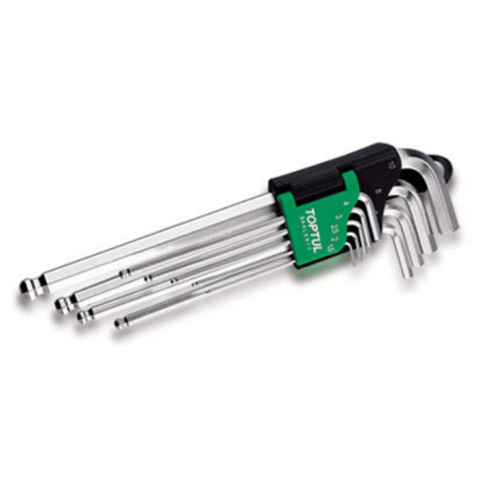toptul metric hex key set long ball 