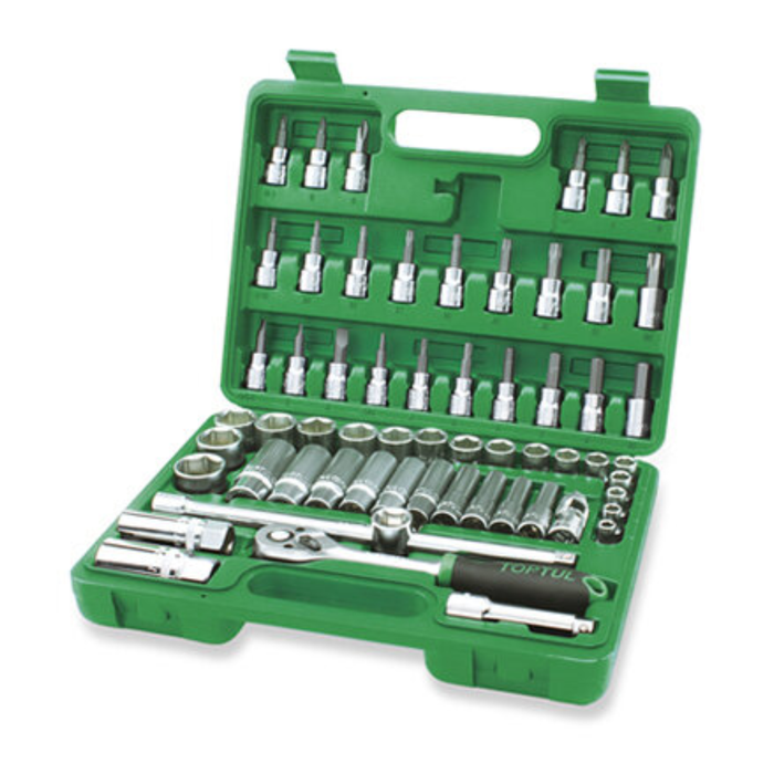 Toptul 3/8"Dr Socket & Bit Set 60pc (Metric)