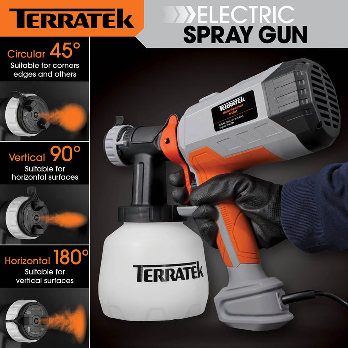 Terratek TPS600 Paint Sprayer 600w DIY Electric Spray Gun