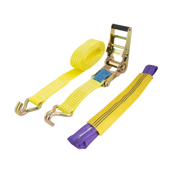 Kramp 4 Ton 3pc Ratchet Strap Recovery Set (4M)