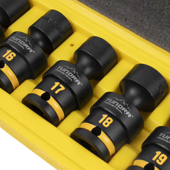 Tundra 7pc 1/2'' Drive Swivel Impact Socket Set (15 - 22mm)