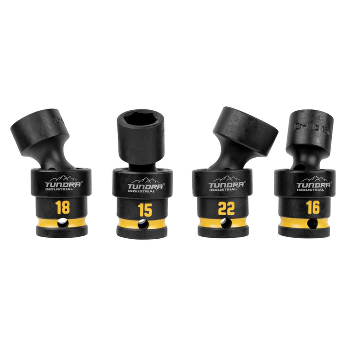 Tundra 7pc 1/2'' Drive Swivel Impact Socket Set (15 - 22mm)