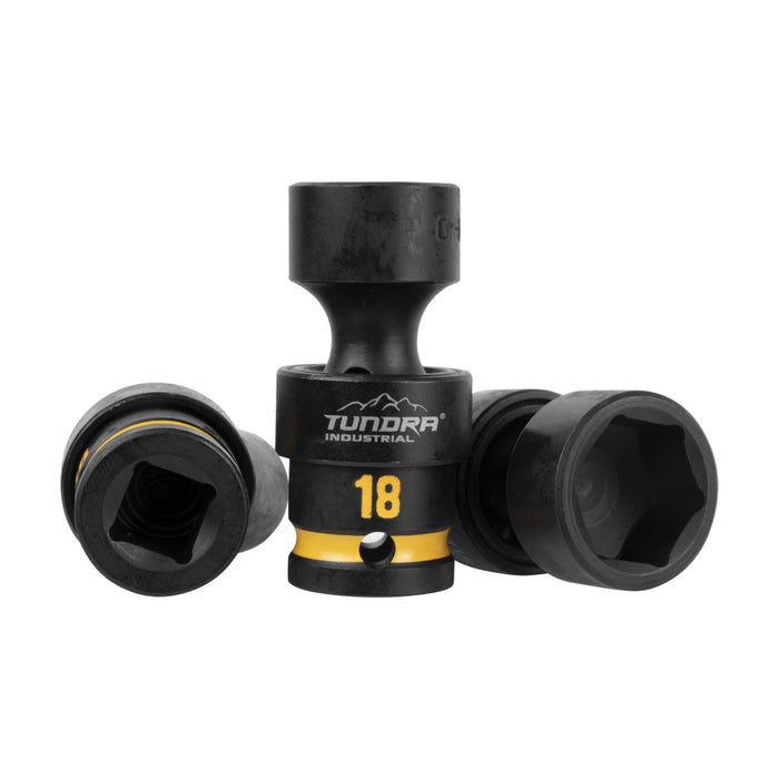 Tundra 7pc 1/2'' Drive Swivel Impact Socket Set (15 - 22mm)