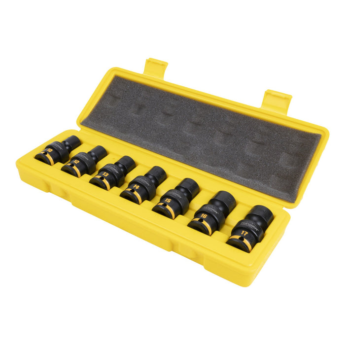 Tundra 7pc 3/8'' Drive Swivel Impact Socket Set (10 - 17mm)