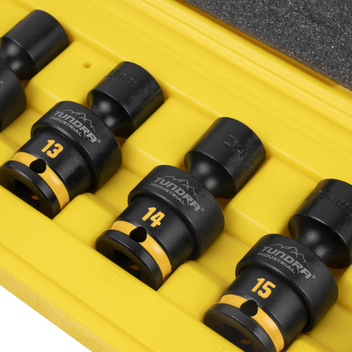 Tundra 7pc 3/8'' Drive Swivel Impact Socket Set (10 - 17mm)