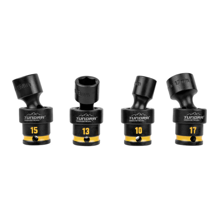 Tundra 7pc 3/8'' Drive Swivel Impact Socket Set (10 - 17mm)