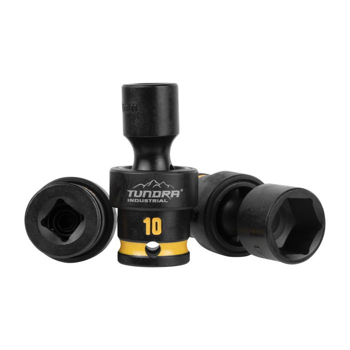 Tundra 7pc 3/8'' Drive Swivel Impact Socket Set (10 - 17mm)