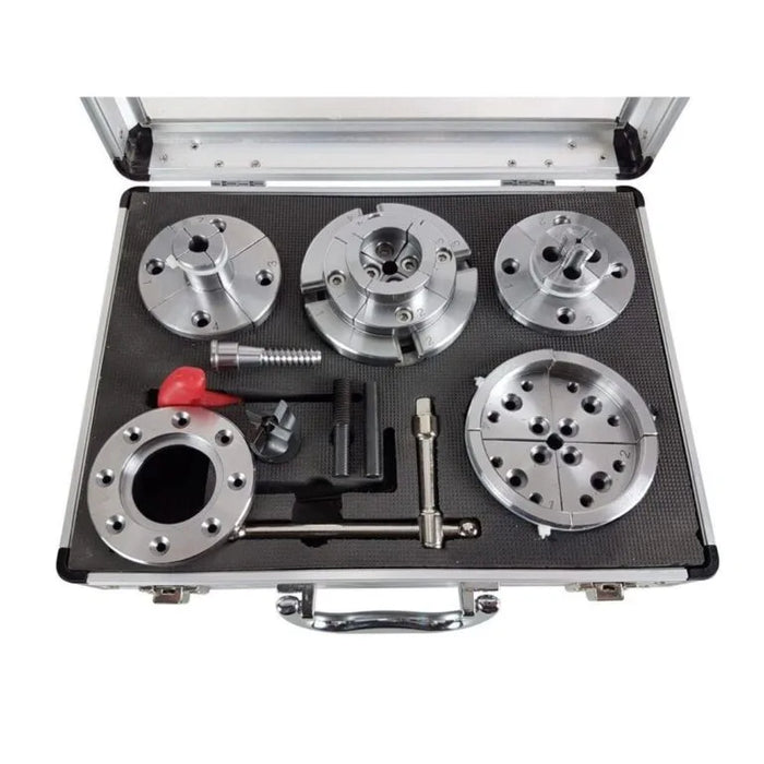 Package Deal VIPER3RPACK: Scroll Chuck With 4 Sets Of Jaws In Storage Case