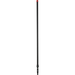 Black telescopic pole with red top on a white background