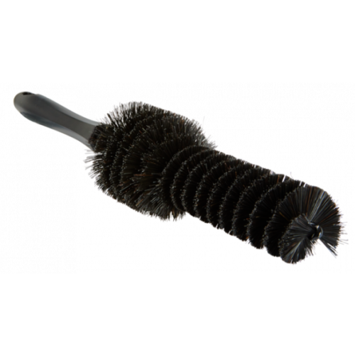 Black brush with bristle head on a white background