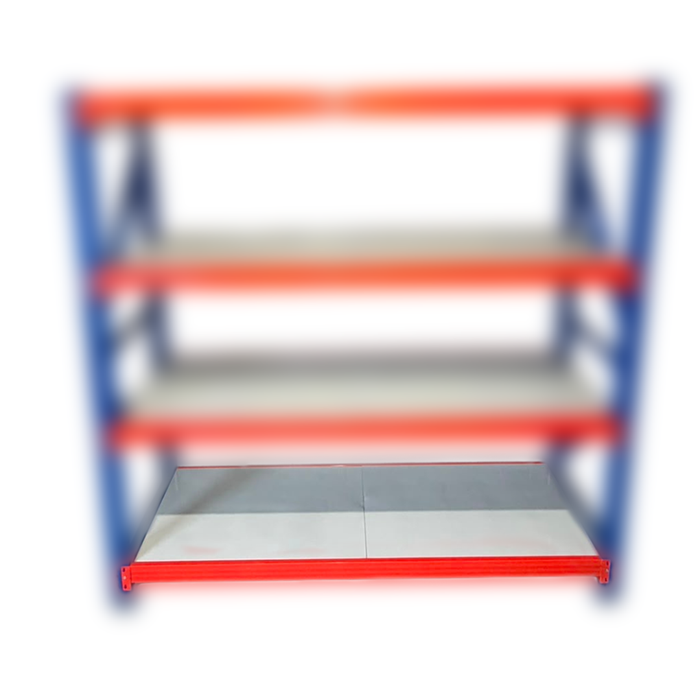 Longspan Shelving Complete Layer (x2 Cross Beam & x2 Metal Shelves)