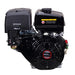 Black Loncin 420cc engine on a white background