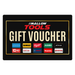 Mallow Tools gift voucher with brand logos on a black background