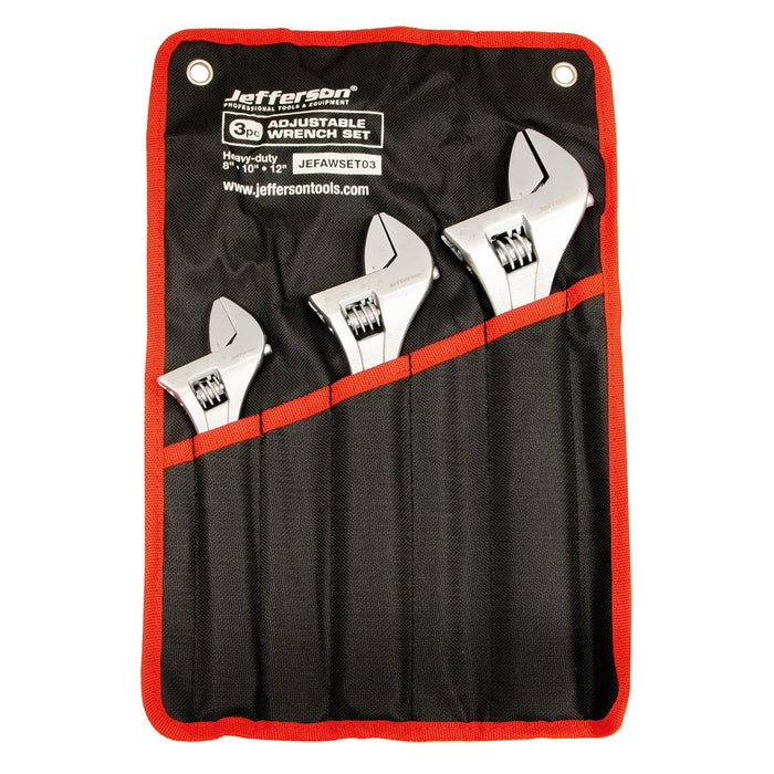 Jefferson 3pc Adjustable Wrench Set