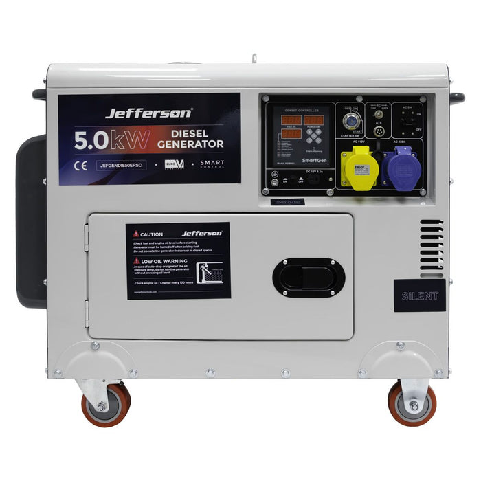 Jefferson 6.3Kva/ 5Kw Single Phase Diesel Generator (Electric Start)