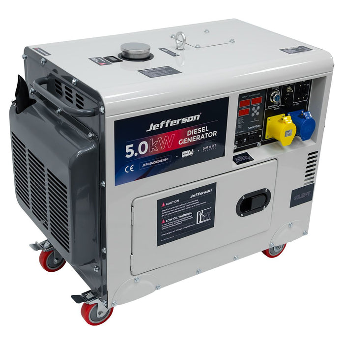 Jefferson 6.3Kva/ 5Kw Single Phase Diesel Generator (Electric Start)