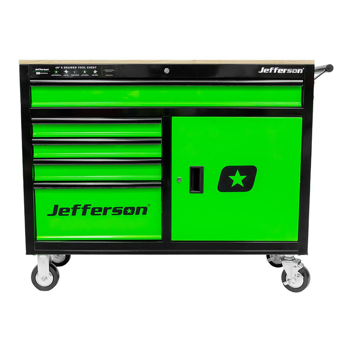 Jefferson 5 Drawer Professional Work Station (Wooden Worktop)