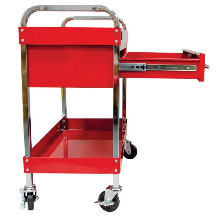 Jefferson Heavy Duty 2-Level Trolley c/w Lockable Drawer