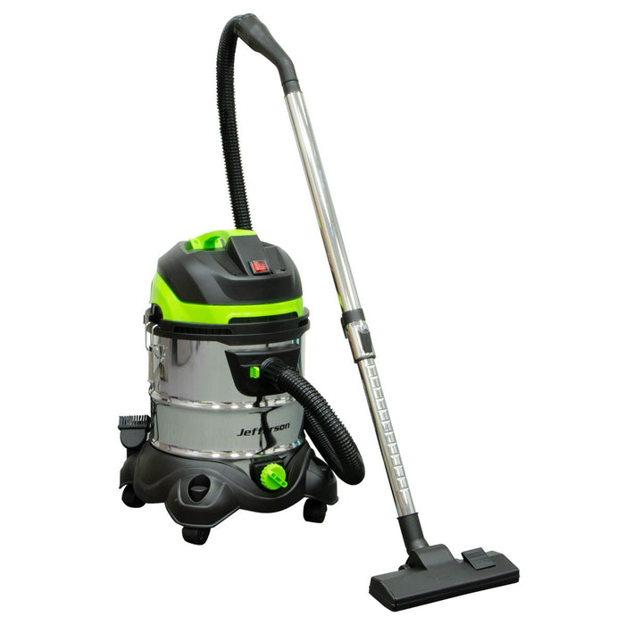 Jefferson 20L S/Steel Wet & Dry Vacuum Cleaner (230V)