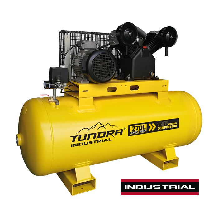 Tundra 270 Litre 3 Phase Industrial Air Compressor 10 Bar (22.8CFM ...