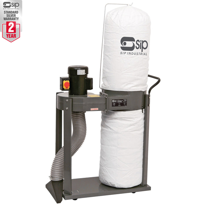 SIP 01969 1HP Single Bag Dust Collector w/ Attachments