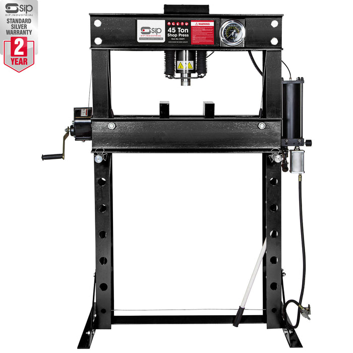 SIP 45 Ton Professional Hydraulic Bearing Press (Manual/Air)