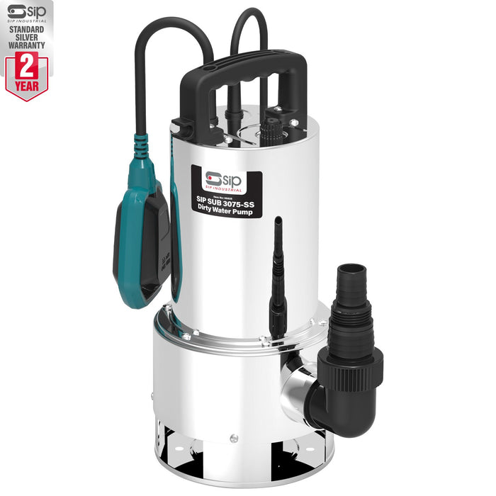 SIP 750w Sub 3075-SS Heavy Duty Dirty Water Submersible Pump