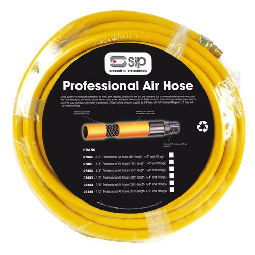 SIP 5M Professional Workshop Air Hose (1/4'' Fittings)