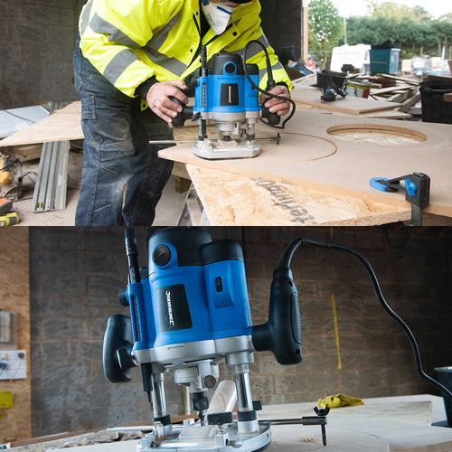 Silverline 2050w Variable Speed Plunge Router (1/2