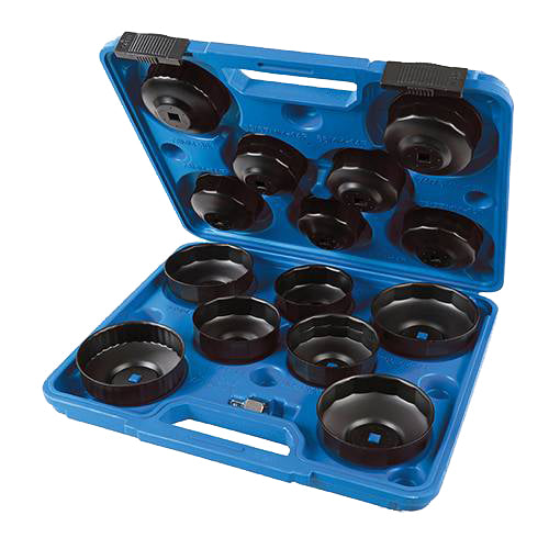 Silverline 15pc Oil Filter Wrench Set (65 - 93mm)