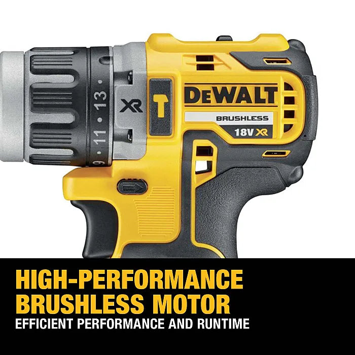 DeWalt 18v DCD796 XR Brushless Combi Hammer Drill (2 x 2Ah)