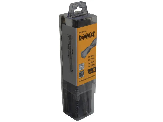 DeWalt 8pc DT60300 SDS Drill Bit Set (x2 6, 7, 8 & 10mm)