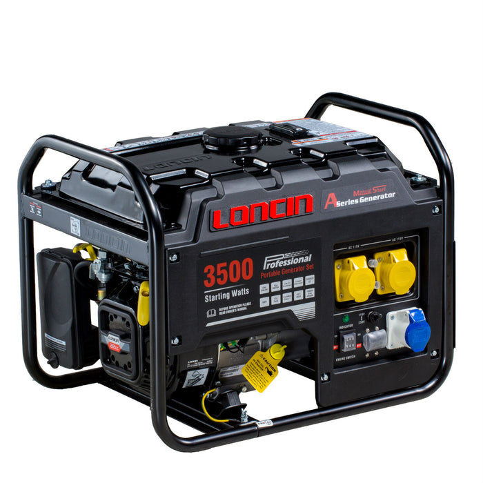 Loncin LC3500A 3.1Kw Petrol Generator with AVR