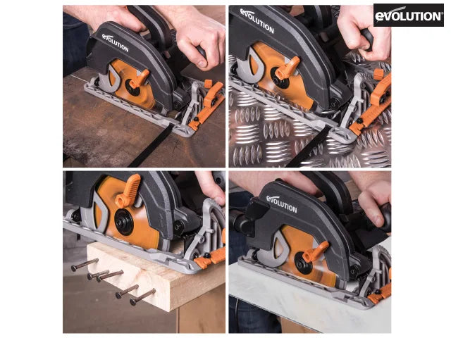 Evolution S185 Evolution 185mm R185CCS 1,600w Circular Saw (230v) — Mallow Tools