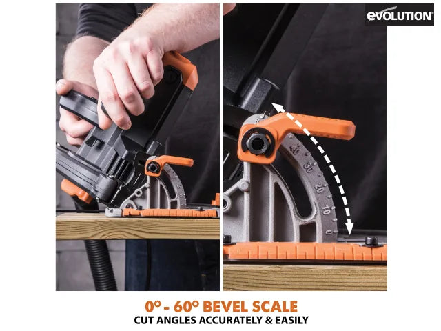 Evolution S185 Evolution 185mm R185CCS 1,600w Circular Saw (230v) — Mallow Tools