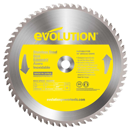 Evolution 355mm (14'') Stainless Steel Cutting Blade (90 T)