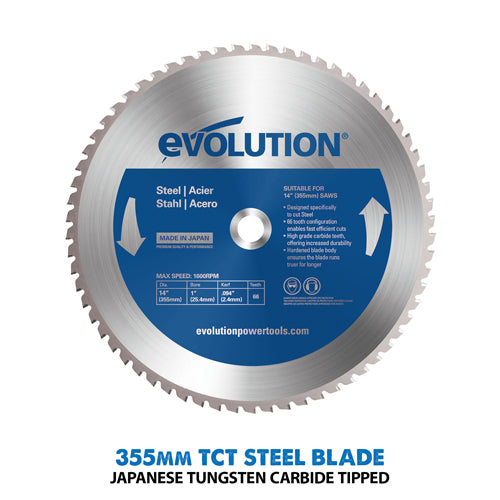 Evolution 355mm S355CPS Industrial Metal Cut Off Saw (110v)