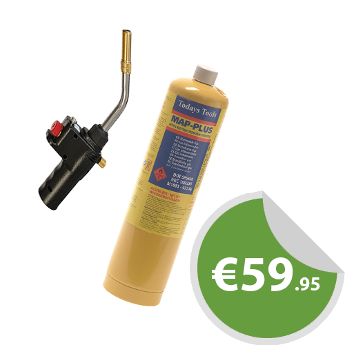 Faithfull Quick Pro Gas Torch & 453g Map Gas Cylinder