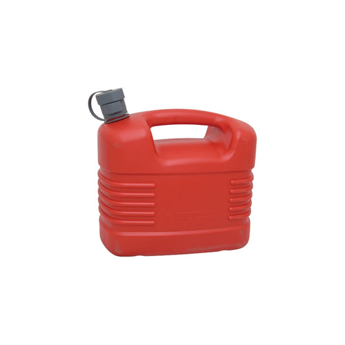 5 Litre Red Plastic Jerry Can inc Nozzle