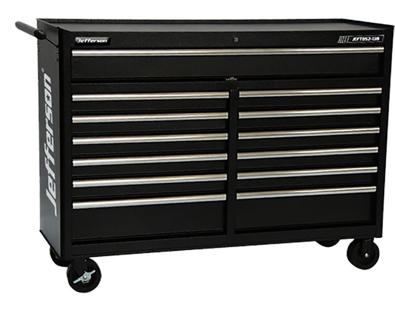 Jefferson 52'' 13 Drawer Industrial Mobile Bottom Tool Chest