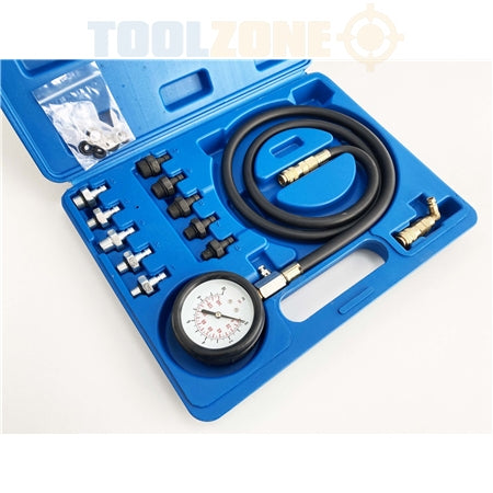 Toolzone Oil Pressure Test Kit (0 - 140psi)