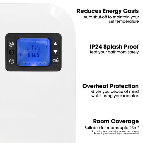 Purus 2000w 24 Hour 7 Day Digital Eco Panel Heater
