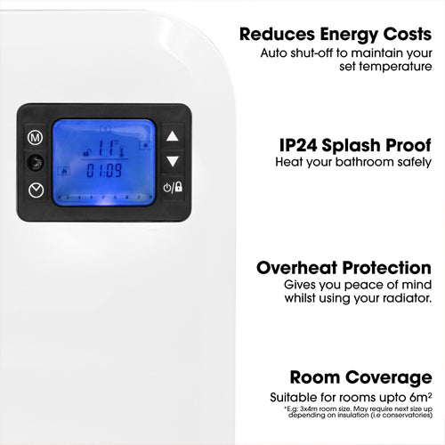 Purus 400w 24 Hour 7 Day Digital Eco Panel Heater